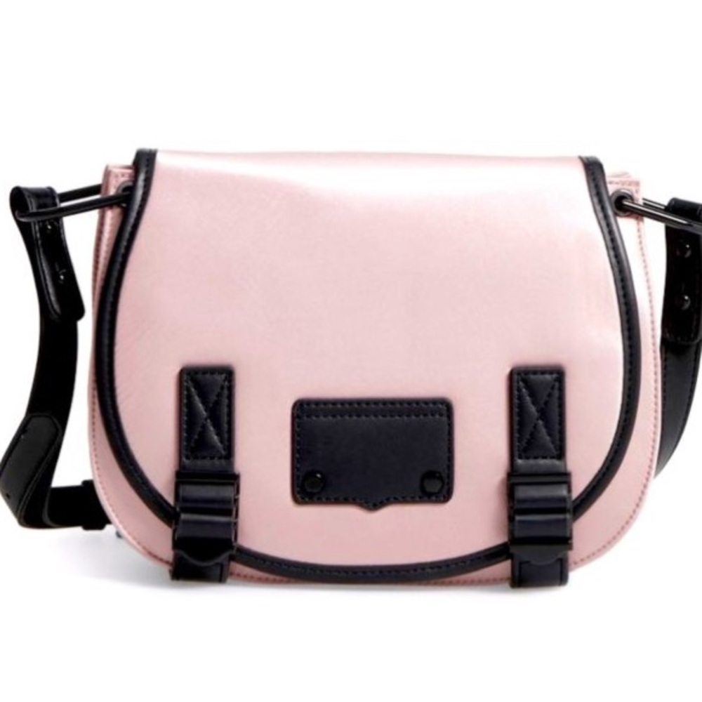 REBECCA MINKOFF Military Satin Nylon Saddle Bag